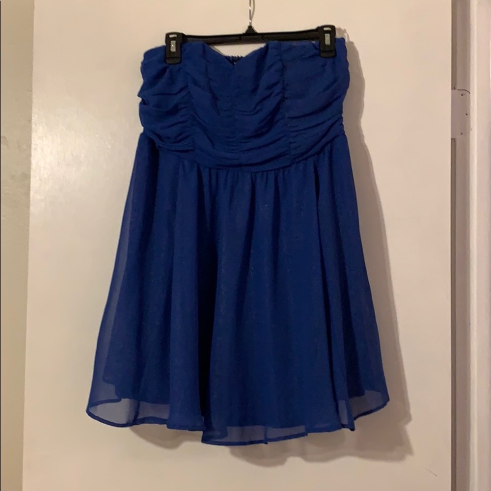 Wet seal strapless party dress sz L